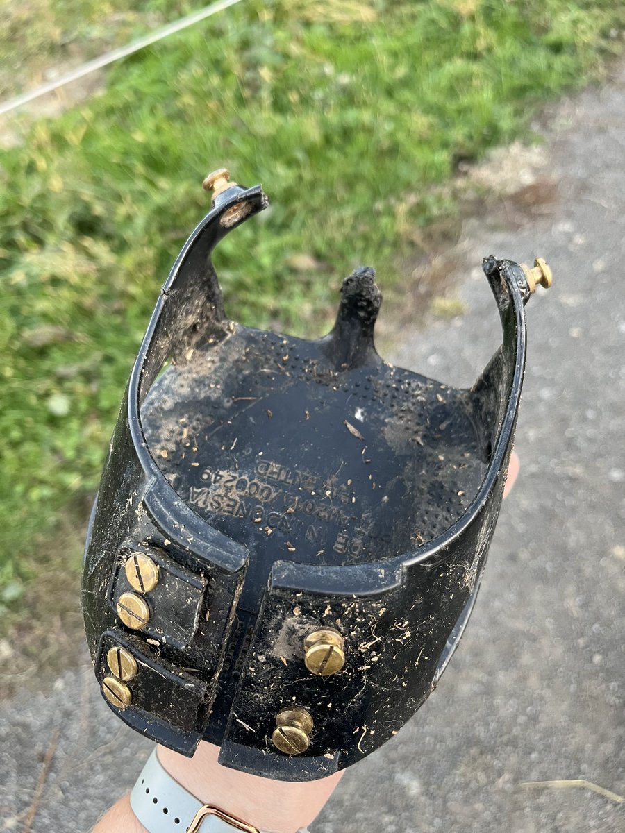WTF Image? I guess our hoof boot experiment is over. He literally broke every single part of that boot. Too bad they’re not more durable for a 28 year old horse because they actually helped his feet