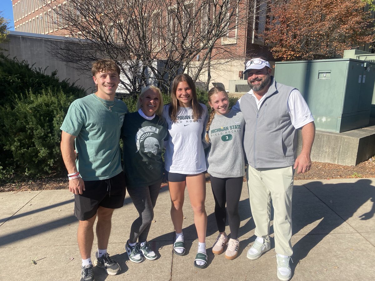 #WyomingAreaFieldHockey 
Great seeing a bunch of the Warrior Family and other local girls show up to Support ⁦<a href="/MSU_FieldHockey/">Michigan State Field Hockey</a>⁩ at State College today! Keep fighting ⁦<a href="/biancapizano13/">Bianca Pizano</a>⁩ ! Let’s Win the Final 3!
“This is the Beginning of a new Day”
You know the rest!