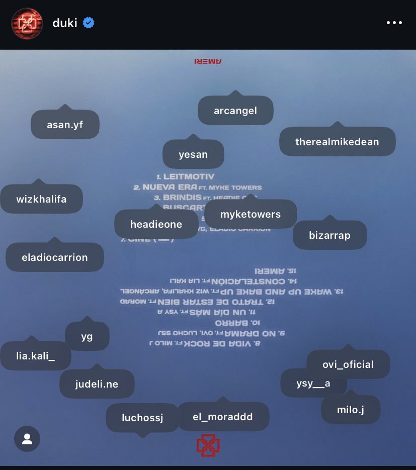 VizionTrends's tweet photo. MIKE DEAN ESTA EN LOS ETIQUETADOS EN LA PUBLICACIÓN DEL TRACKLIST DE AMERI 🔥 https://t.co/bT8mcJDcDb