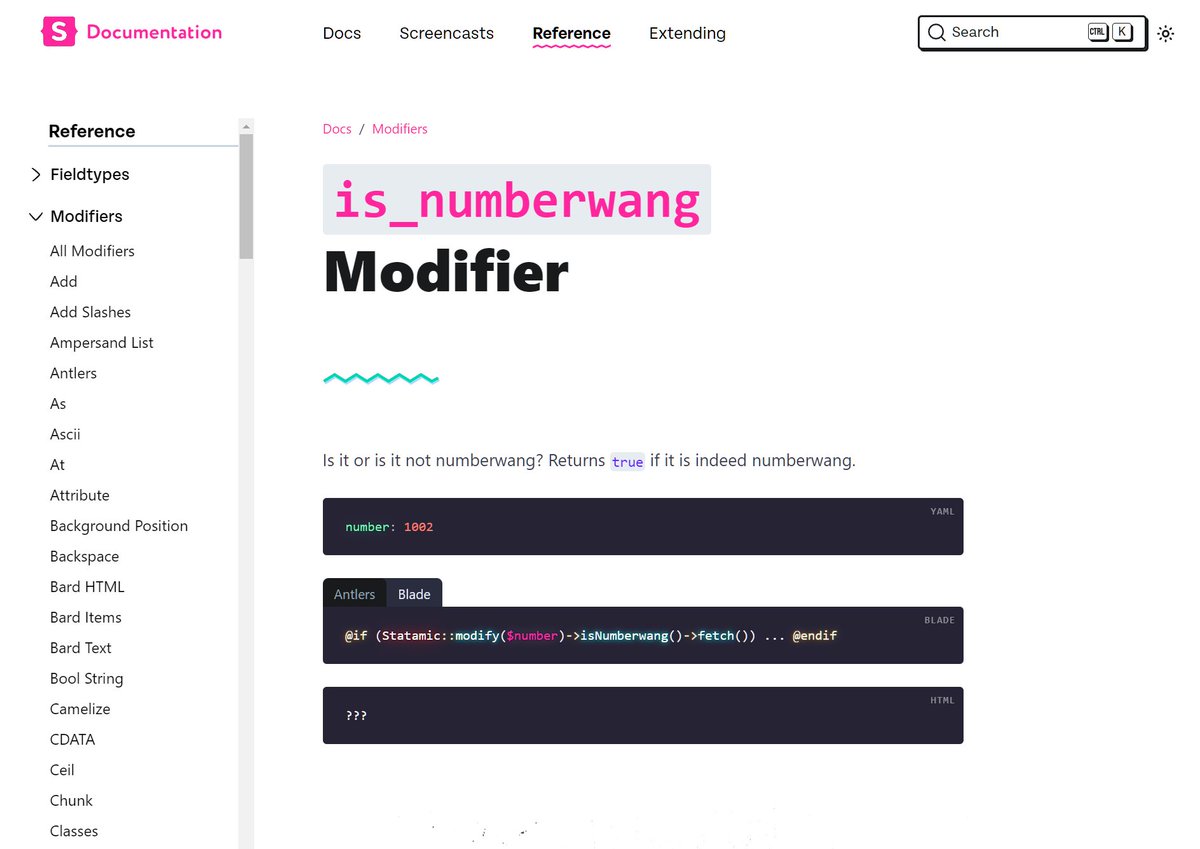 johnmkoster's tweet image. Every tag, modifier, fieldtype, and variable (where it makes sense) code example now has a corresponding Blade example. Even the important ones!
#statamic #laravel Blade