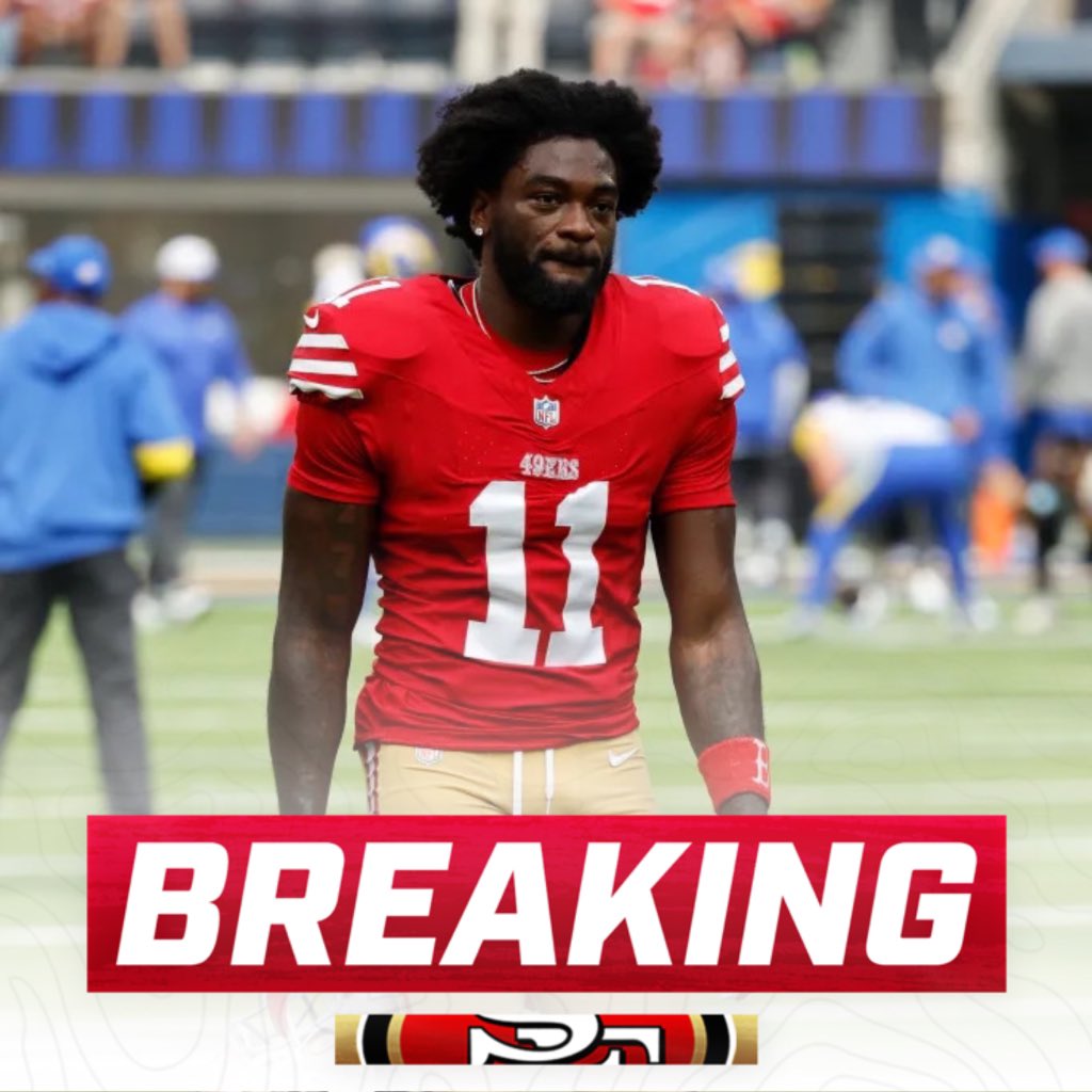 OurSf49ers's tweet photo. The #49ers are "worried" that Brandon Aiyuk's injury is an ACL, but they won't know until tomorrow, per Kyle Shanahan. https://t.co/JPawrjmKDZ
