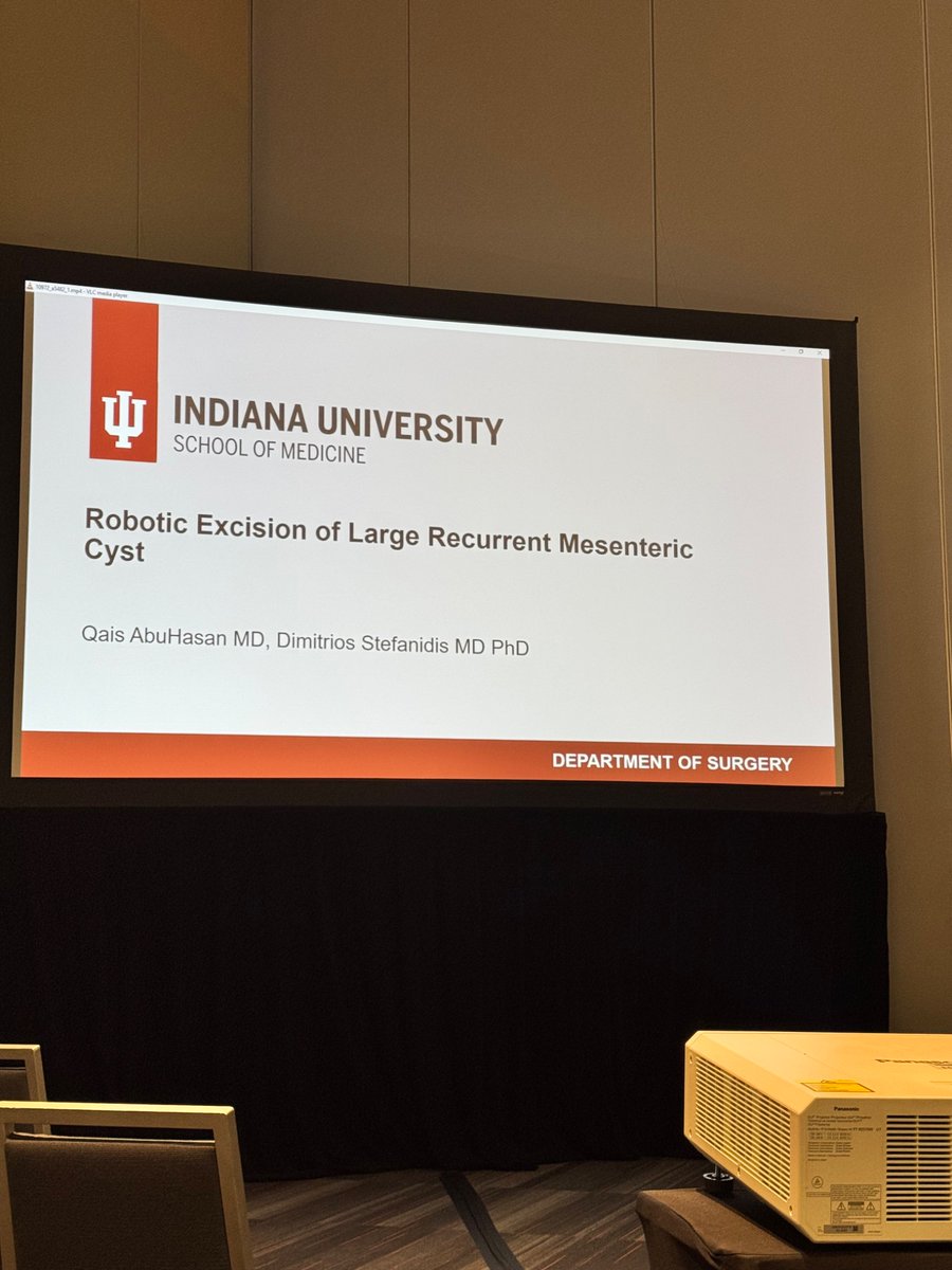 Wendy Li (@md_wendyli) on Twitter photo Starting off #ACSCC24 with a great video presentation by <a href="/QaisAbuHasan/">Qais AbuHasan</a> on robotic resection of recurrent mesenteric cyst. <a href="/IU_Surgery/">Indiana Surgery -Indiana Univ School of Medicine</a> Starting off #ACSCC24 with a great video presentation by <a href="/QaisAbuHasan/">Qais AbuHasan</a> on robotic resection of recurrent mesenteric cyst. <a href="/IU_Surgery/">Indiana Surgery -Indiana Univ School of Medicine</a>