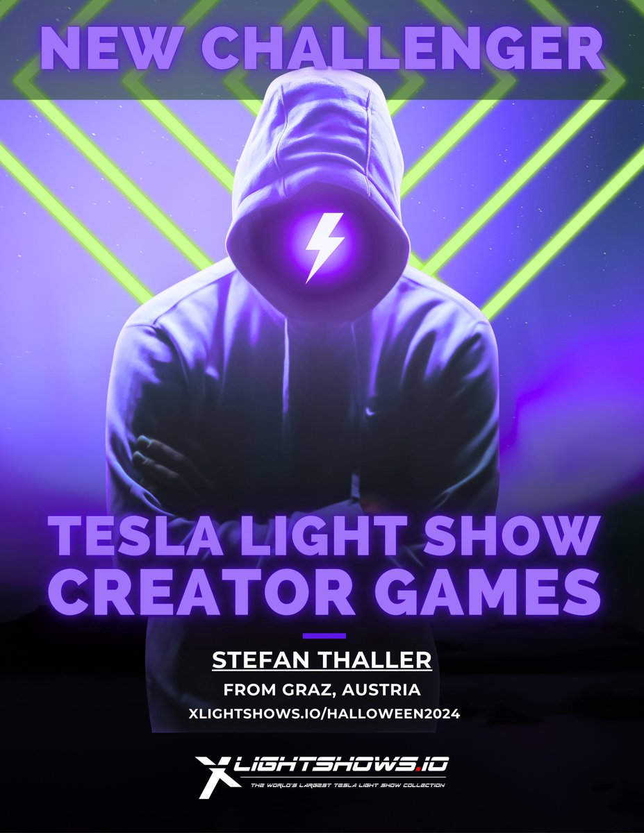 Teslalightshows's tweet image. The @Tesla Light Show CREATOR GAMES will be held at the 👻🎃 XLightShows HALLOWEEN SPECIAL 🎃👻 with @play_tediddle on Saturday 26th October and Streamed LIVE here on X. 

Meet the first 3 who will be going into battle for title of 🏆BEST TESLA LIGHT SHOW CREATOR 2024🏆

I'll