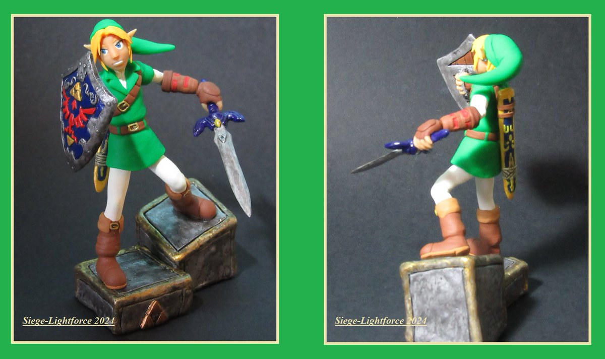 SiegeLightforce's tweet image. The hero of time Link, from The Legend of Zelda Ocarina of time, a game that left a mark on my life🥹
handmade sculpture in polymer clay sculpey. #TheLegendOfZelda #fanart