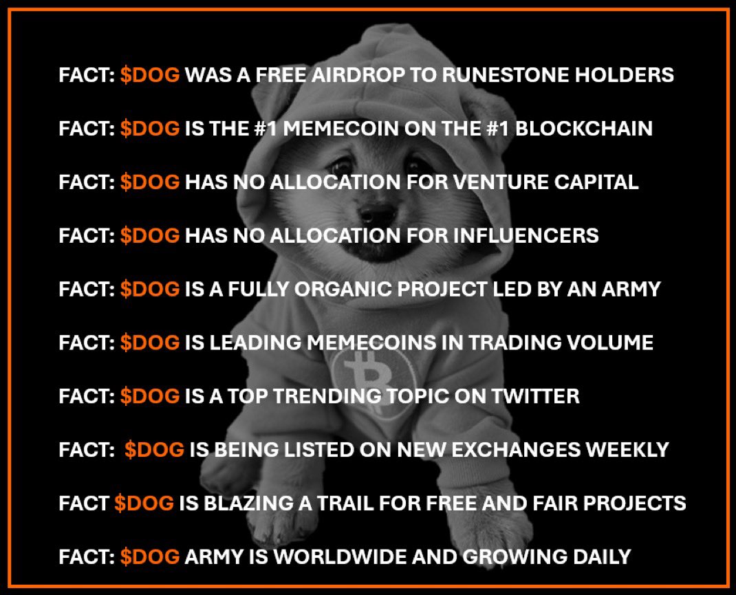 CloudAction's tweet image. #FreeAndFair $DOG come join the #1 Meme on Bitcoin