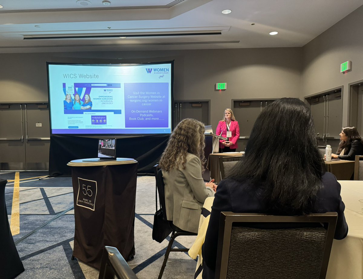 Incredible (and inspiring!) talks today at the <a href="/SocSurgOnc/">Society of Surgical Oncology</a> Women in Cancer Surgery #HerSurgStory Lunch! #WICS #ACSCC24