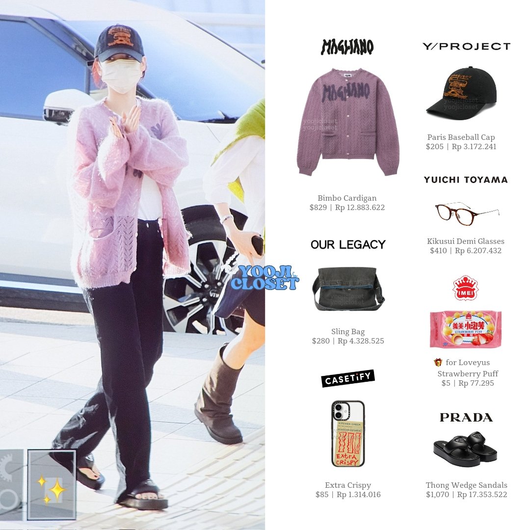 yoojicloset's tweet photo. 241019 KARINA at ICN Airport 💜
📷 momentsofyou_
#에스파 #æspa #AESPA #카리나 #YUJIMIN #KARINA #에스파카리나 #카리나패션 #KARINASTYLE #AESPASTYLE #WHIPLASH #PRADA #MAGLIANO #YJPROJECT #YUICHITOYAMA #OURLEGACY #IMEI #CASETIFY https://t.co/oijOals94X