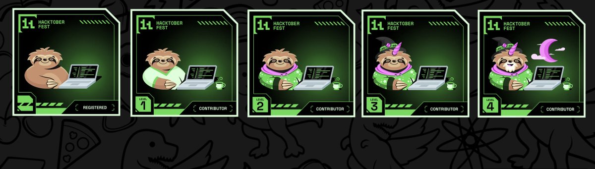 🎉 Excited to share my <a href="/hacktoberfest/">Hacktoberfest</a>  journey! Started with the Registered Badge, earned Level 1-4 badges!🙌

So far, I’ve had 11 pull requests accepted (4 + 7) with 3 more under review. 💪✨

❄️ LinkedIn post:
tinyurl.com/2szdf484

✨ Special Tags:
<a href="/digitalocean/">DigitalOcean</a>, <a href="/github/">GitHub</a>