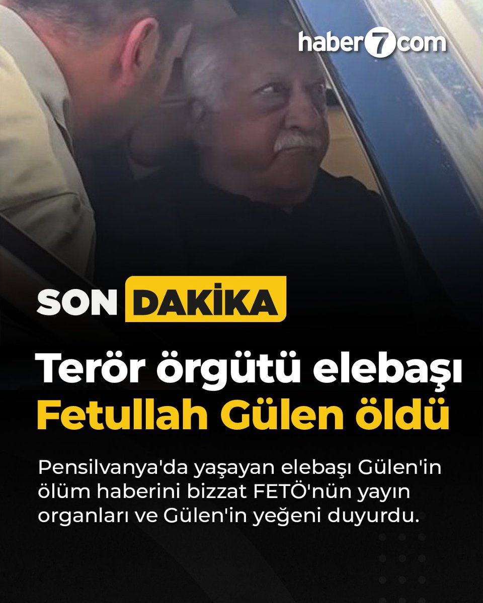 Terör örgütü elebaşı Fetullah Gülen öldü buff.ly/40g4Y1l