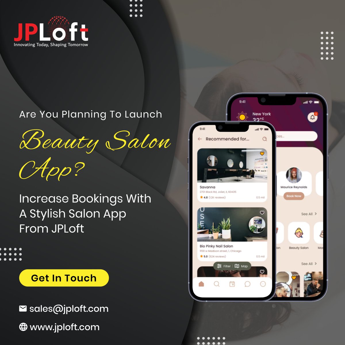 jploftsolutions's tweet image. Elevate your salon business and enhance customer satisfaction with a custom app tailored just for you.  Let’s connect and turn your vision into reality! Contact us now! bit.ly/3A2UW9h

#SalonAppDevelopment #BeautyTech #CustomerExperience #SalonManagement #MobileApps