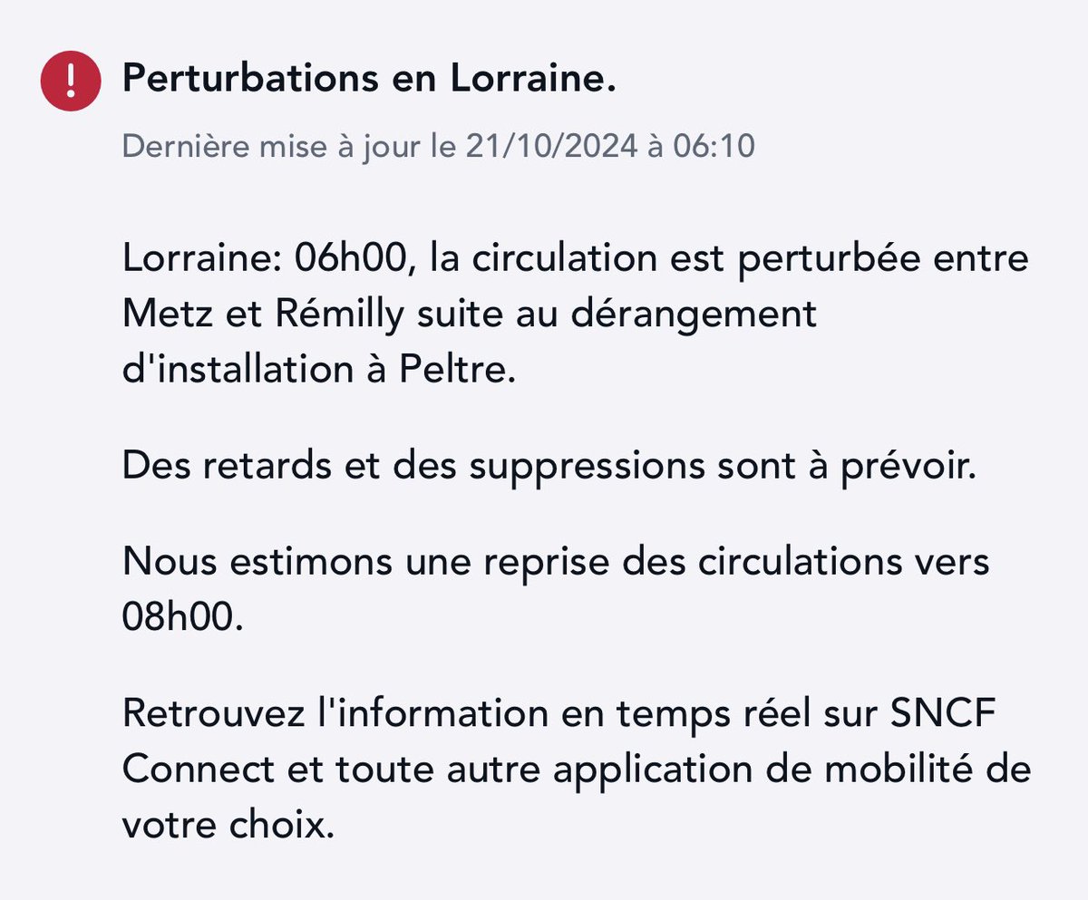 Ah c’est pour ça que je viens de me faire garer à Metz-Sablon 😅