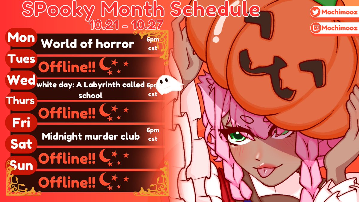 Mochimooz 🌸🍓 (Spooky Month) tweet media