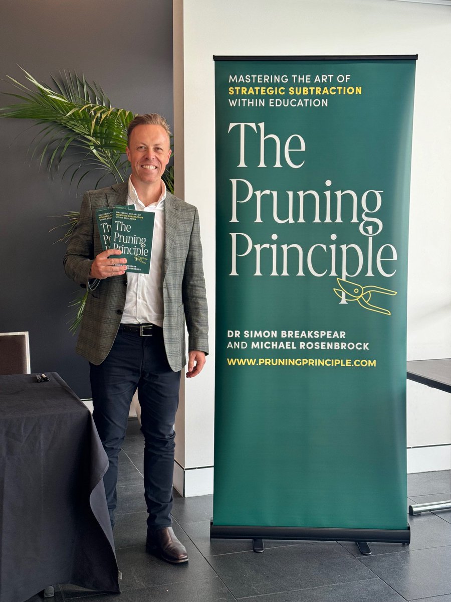 SimonBreakspear's tweet photo. It’s exciting to be getting my new book The Pruning Principle into the hands of leaders today. Learn more about it at https://t.co/uWgkXqEH0B. Available for pre-order today, out in Nov! @mrrosenbrock #pruningprinciple https://t.co/DVeuSB0P9v