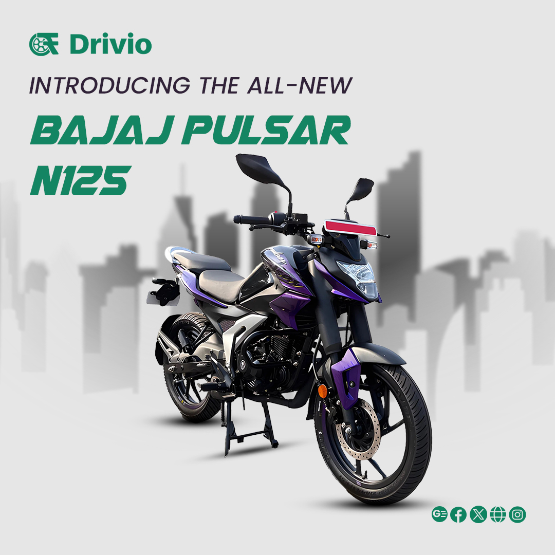 drivio_official's tweet image. The Bajaj Pulsar N125 has been officially unveiled! ⚡ Sporty muscular design, LED headlamp, Bluetooth LCD cluster, &amp;amp; a powerful 125cc engine.

#PulsarN125 #BajajPulsar #TwoWheelerLoans #125ccEngine #TwoWheelerFinance #MotorcycleLife #LoanOptions #BajajLaunch #drivio_official
