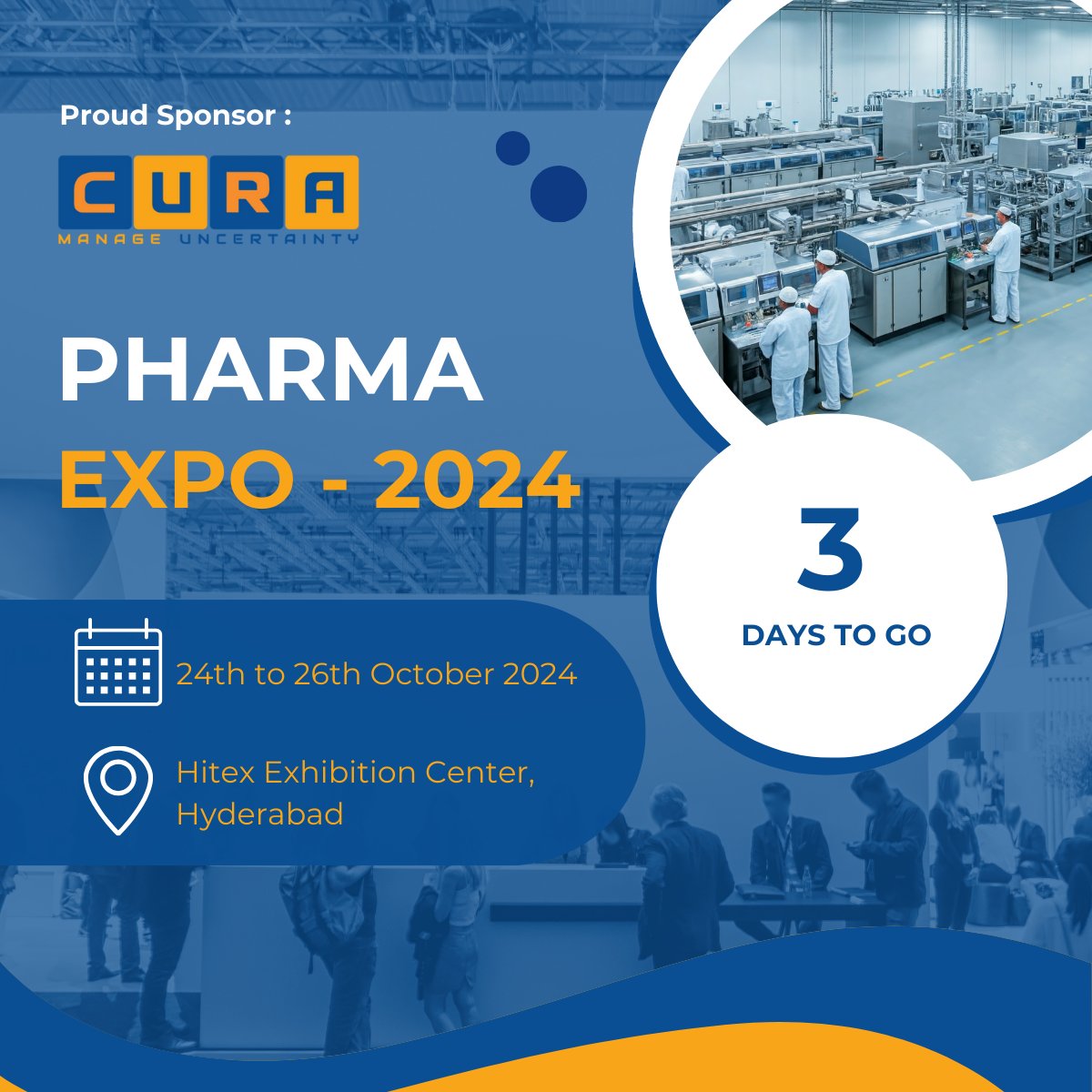 CuraGRC's tweet image. The Pharma India Expo 2024

Join the international conference to explore trends and innovations in pharma and healthcare. Engage with leaders and experts. We are excited to be a part of this event.

Register now: pharmaindiaexpo.com

#PharmaIndiaExpo #Healthcare #CURASoftware