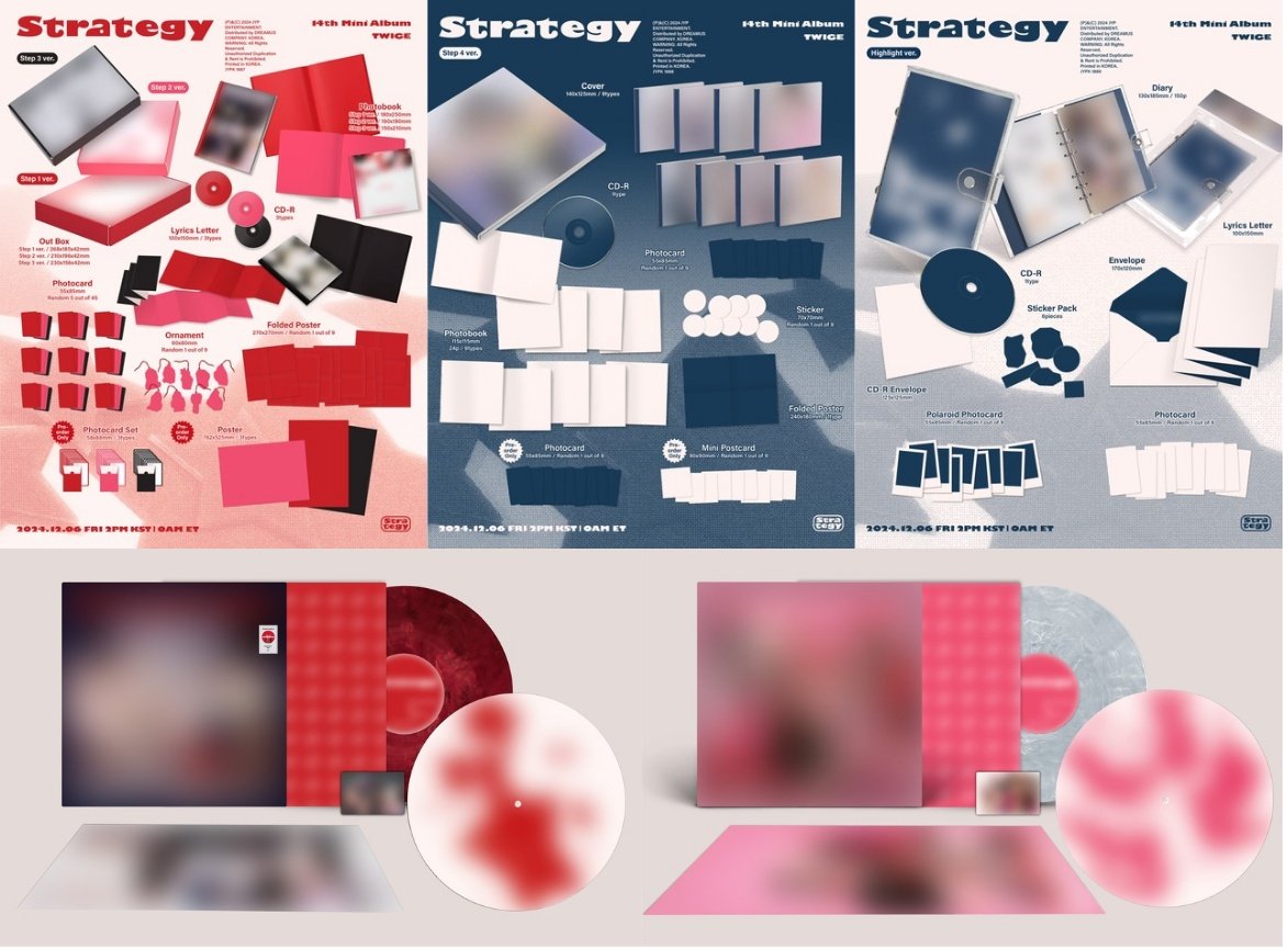 🤍🤍🤍 #TWICE [STRATEGY] 🤍🤍🤍 【 店舗特典トレカ まとめ 】 予約