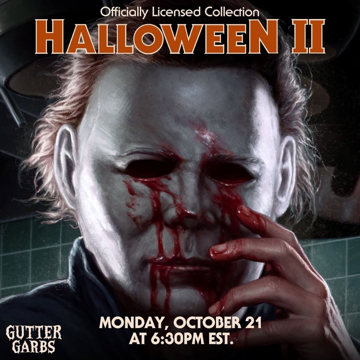 MlCHAELMYRS's tweet photo. New HALLOWEEN II merchandise
coming today. (10/21) at 6:30pm EST.

[source: https://t.co/CcJEpjOFNS]
#DickWarlock #RickRosenthal #LaurieStrode https://t.co/mLZPgVpHgv