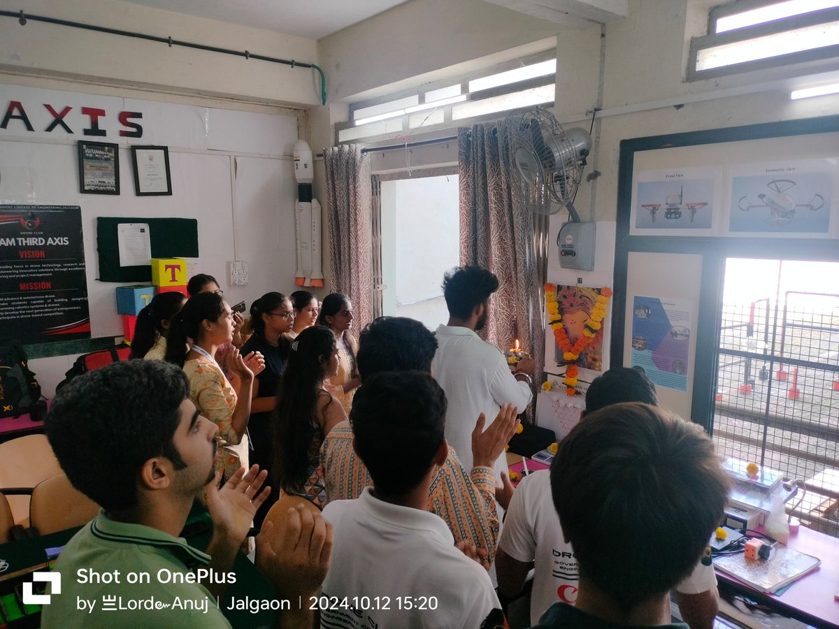 TeamThirdAxis's tweet photo. Celebrating Dussehra with Shastra Puja, where we honor both tradition and technology. Team Third Axis performs this special ceremony with our drones, combining old customs with new ideas!#teamthirdaxis #droneclub #governmentcollegeofengineeringJalgoan #2k24Dussehra Celebration. https://t.co/TSKzLrycS9