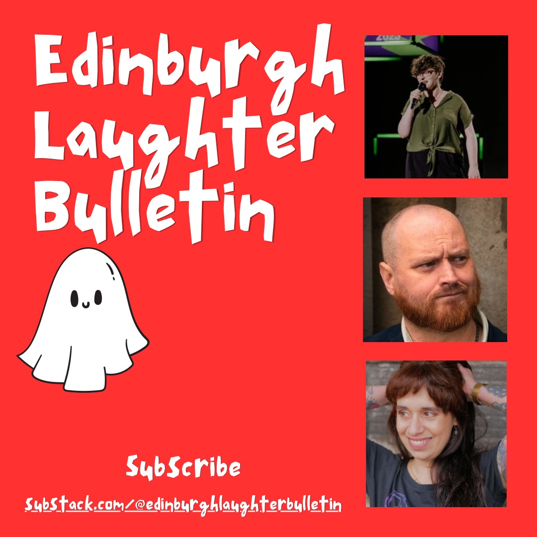 EdinburghLB's tweet photo. The Halloween edition of the Edinburgh Laughter Bulletin is now live with  

☆ curated listings for the comedy fortnight 
☆ a spooky interview with @ruthokhunter 
☆ @bcmoviediary 's write up of Good Egg Comedy at  Dragonfly

Please subscribe and share
https://t.co/sQ1Qq8wcPy https://t.co/tdRO99mAsX