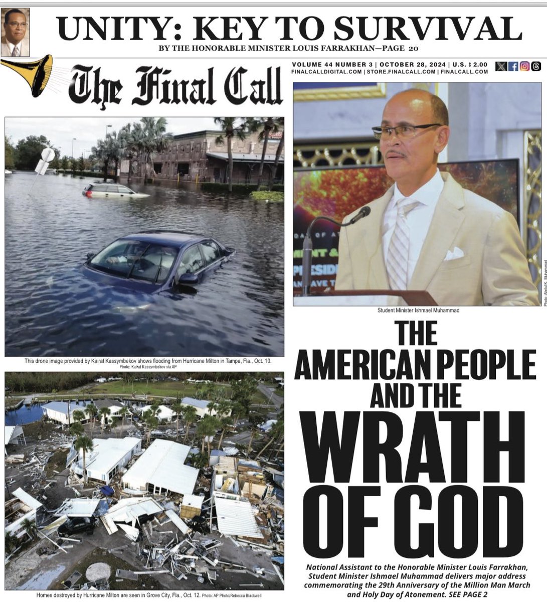 fontainedeon's tweet photo. Peace. Please Spread The Word. The Latest Edition Of The Final Call Is Here. 

40 Pages Of Truth. News You Can Use. 

Please Subscribe @store.finalcall.com, https://t.co/VBwYH8jA2l &amp; or call 866-602-1230 ext 200.  

Your support is most appreciated. https://t.co/w5p9aCw5BN