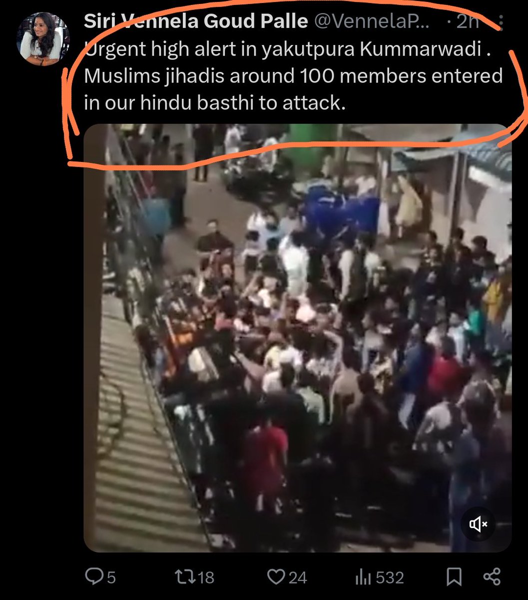 shh_ji20's tweet photo. Hello @hydcitypolice @shoreinbazar @DCPSZHyd When are you arresting this vile person. She was trying to instigate riots &amp; enmity b/w Hindus &amp; muslims in the city with fake claims.

She needs to be arrested asap.
#Hyderabad #reinbazar https://t.co/8WkHDB2UVq