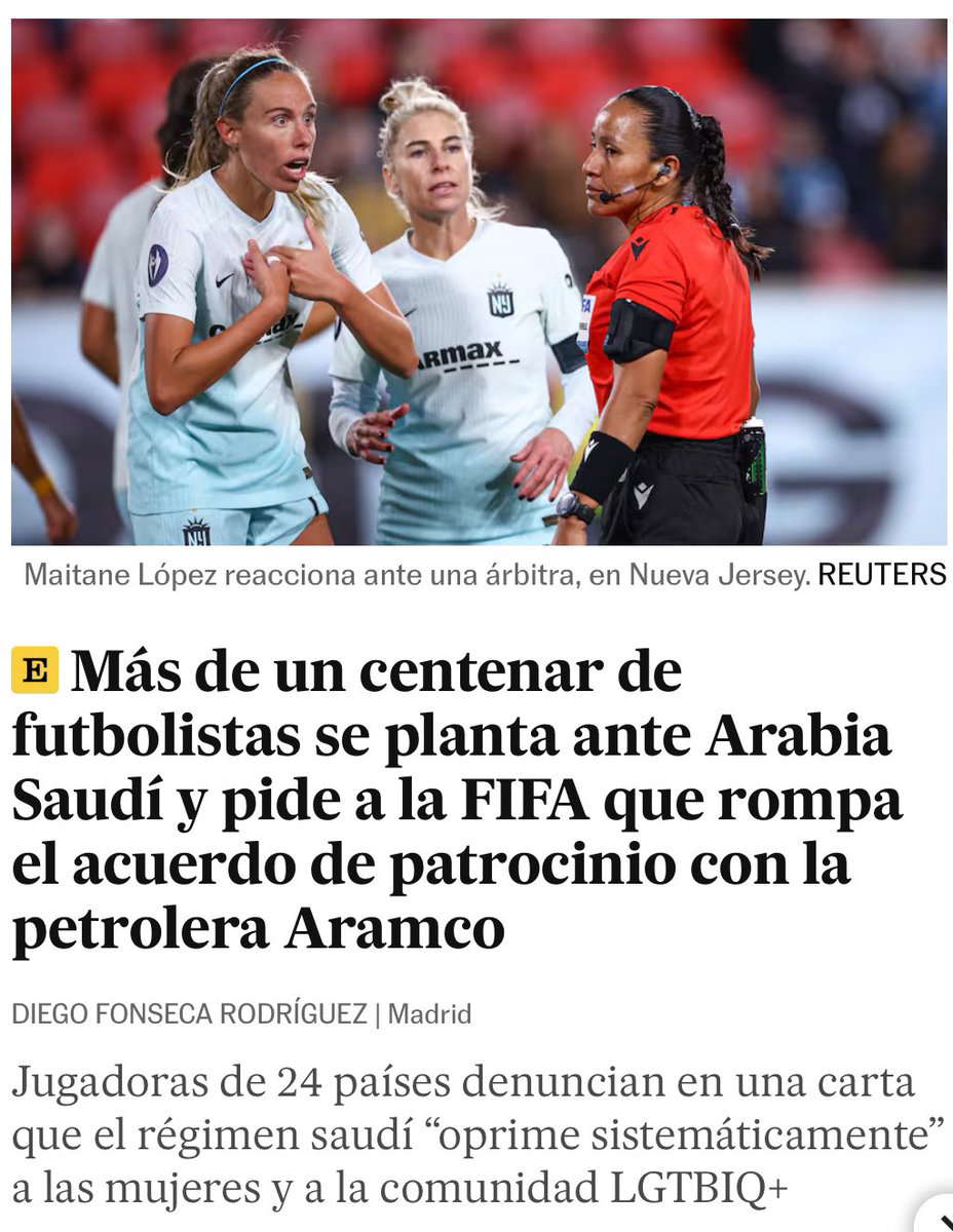 Mujeres tenían que ser, porque si esperamos una acción semejante de los jugadores niñatos multimillonarios, nos salen telarañas.