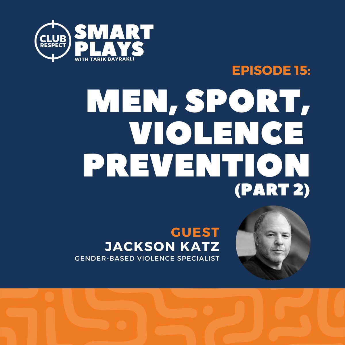 ClubRespectTeam's tweet photo. In Part 2 with Jackson Katz, we explore how men can meet the moment in showing leadership in violence prevention. 

From institutional support that can make a real difference to individual actions that can challenge harmful behaviours.

Listen now! 
https://t.co/2iJ1ImU7o3 https://t.co/Ucsjimgsji