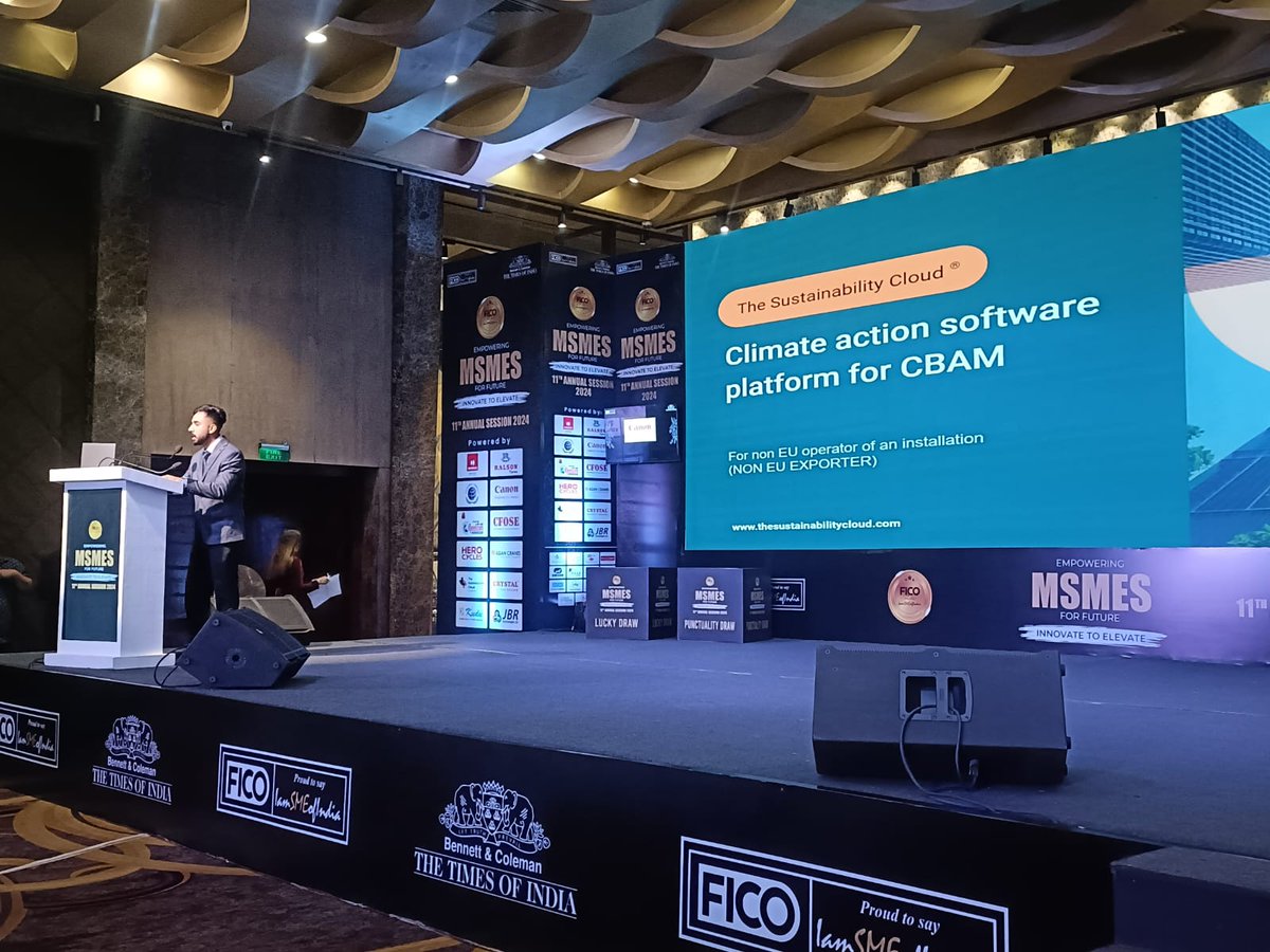 tsc_logicladder's tweet image. The Sustainability Cloud team discusses CBAM&apos;s impact on Indian MSMEs. 

Hosted by the Federation of Industrial and Commercial Organizations (FICO) in Ludhiana, Punjab.

#LogicLadder #TheSustainabilityCloud #CBAM #MSME #FICO #Ludhiana #Sustainability #Innovation #Event