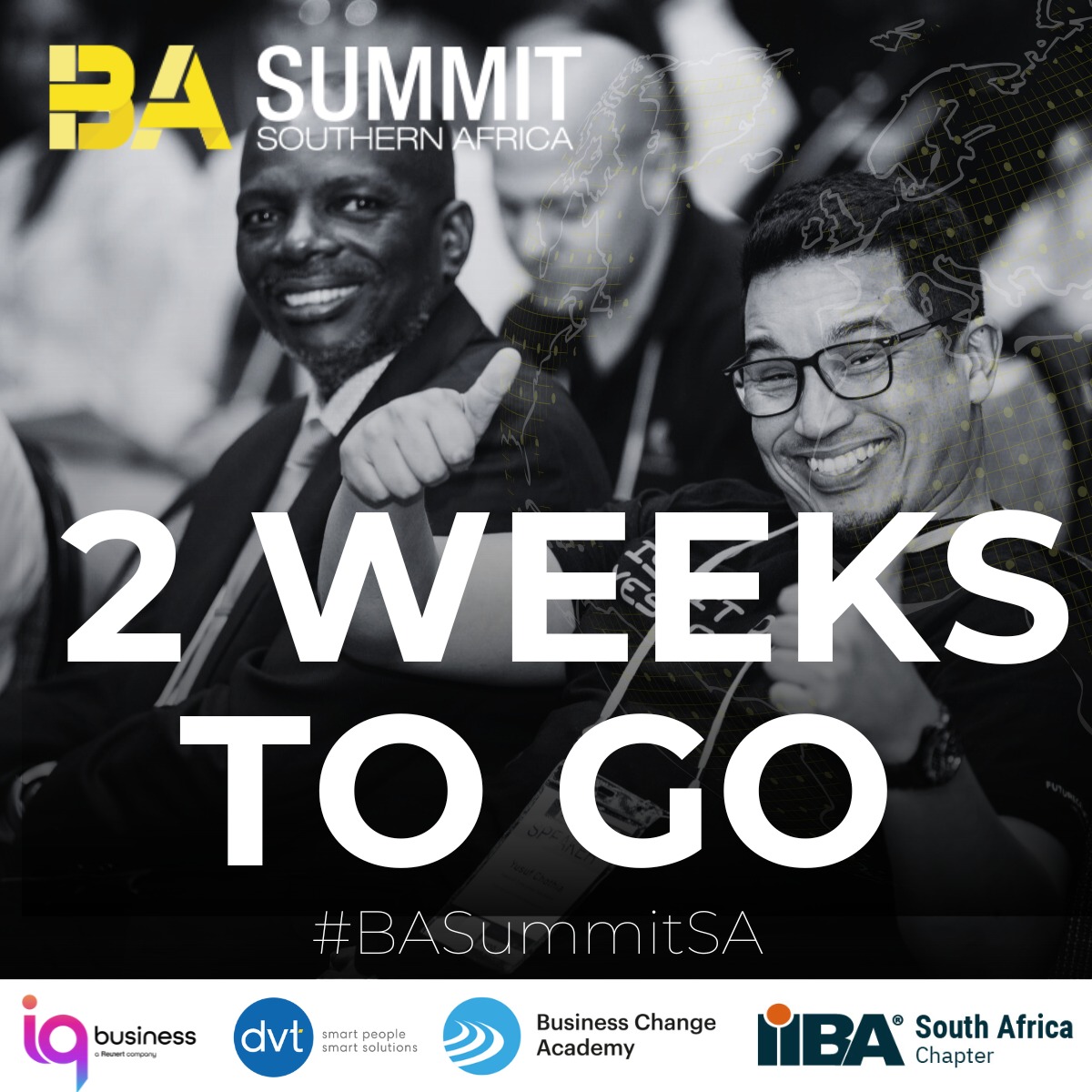 ⏳ Just TWO weeks to go until the #BASummitSA! 🎉

Still time to register for the 2-day conference and join us for learning, networking, and growth. Don’t miss out!

👉 basummit.co.za