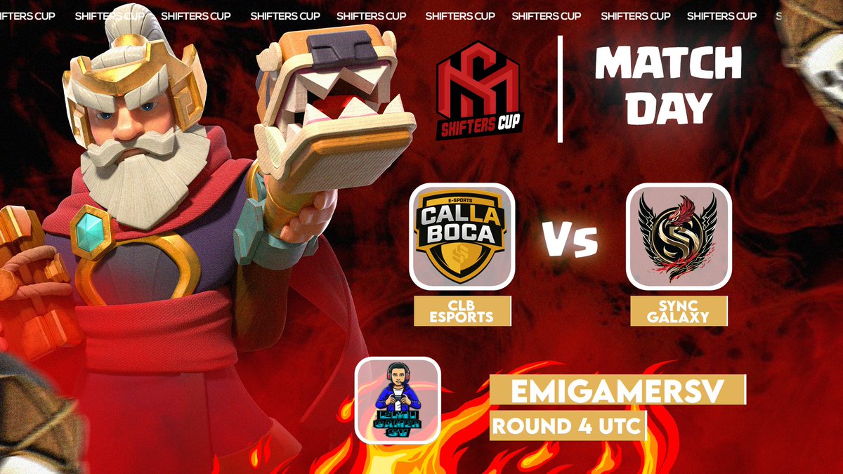 Lunes!!!
Iniciamos semana a tope!!!

Poker de guerras 😍

🏆Shifters cup-Doctors cup

✅Htm Esports🆚Titan Esports. 

✅Supersonic Esports🆚Tc champions.

✅Nexgen Esports🆚Tompinai Empire.

✅Calla la boca🆚Sync Galaxy.
🕛10am🇲🇽-13pm🇦🇷-18pm🇪🇦
👉twitch.tv/emigamer_sv
