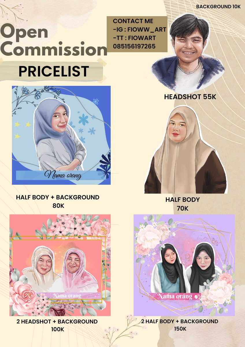 MutualMaz's tweet photo. Open Commission🙌🏻
halo aku buka jasa ilustrasii , boleh di liat2 dulu ya
#opencommission #opencommissions #jasagambar #jasailustrasi #digitalpainting #digitalart https://t.co/aEQoxMHeY3