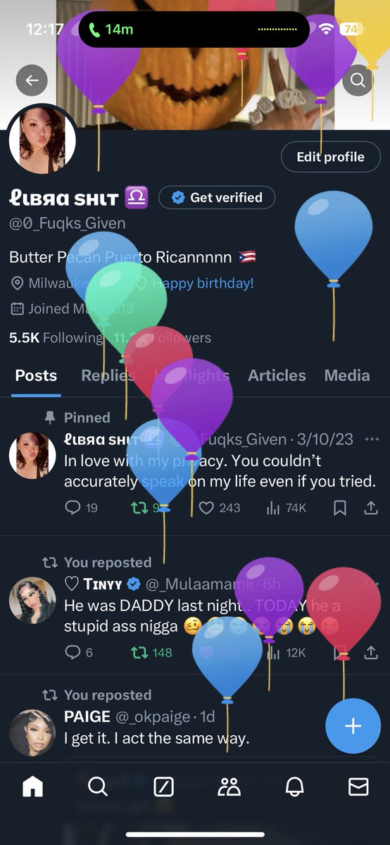 0_Fuqks_Given's tweet photo. Blessed to see another year. #LibraShit βοΈβ¨ https://t.co/4VM2YIBxma