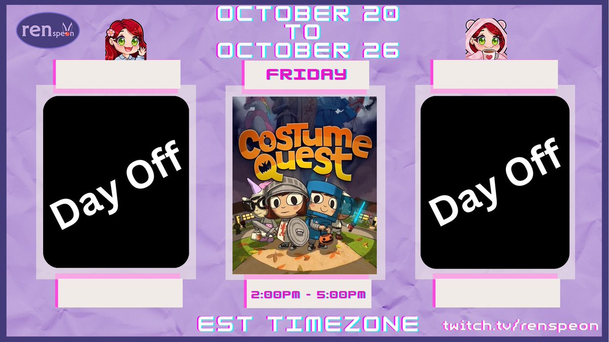 Renspeon's tweet photo. This weeks schedule! Only 1 day this week and it’s the Bloomix Raid Train! See you then! https://t.co/JFqnYEbhll