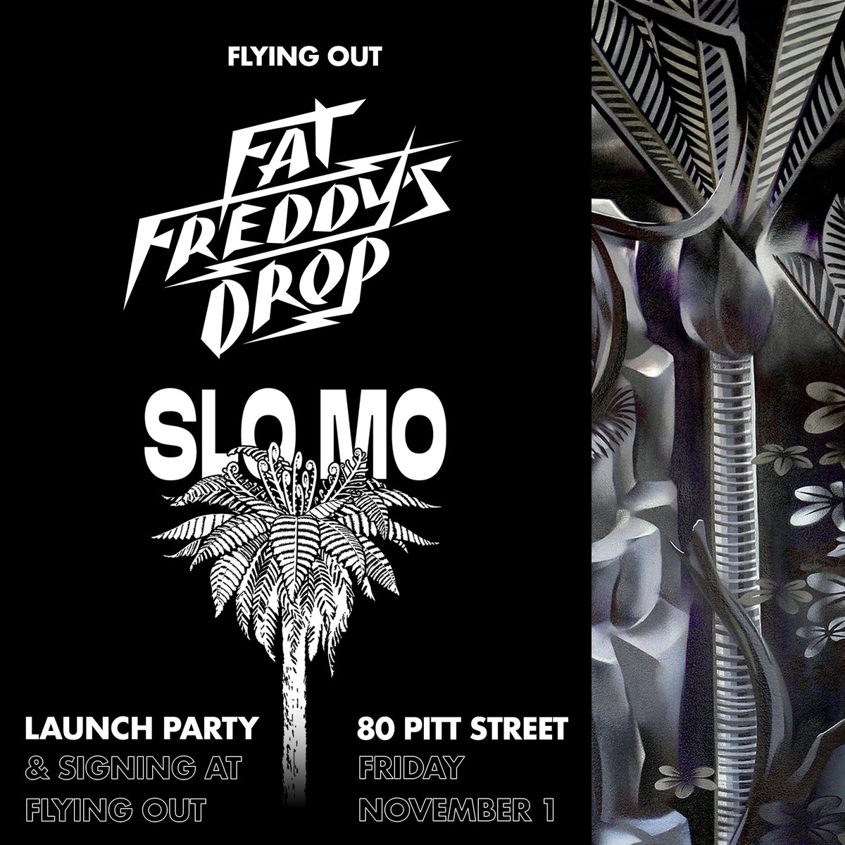 Join us in celebrating the new album 'SLO MO' with a launch party and signing with Fat Freddy’s Drop here in the shop on Friday November 1st at 4pm. 

Featuring DJs, Exclusive Merch &amp; Deals.