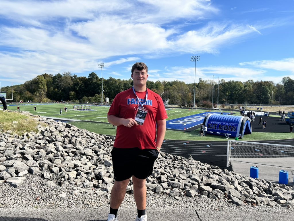 I had a great time at Lindsey Wilson for the game day invite thank you @CoachGraham_LWC for the invite to come learn more about yalls
Program. I can’t wait to be back. <a href="/LCFalconFB/">LCHS Falcons</a> <a href="/CoachCHam/">Eddie Cunningham</a> <a href="/coachdobbs78/">Jason Dobbs</a> <a href="/TuckerWebb45/">Tucker Webb</a>