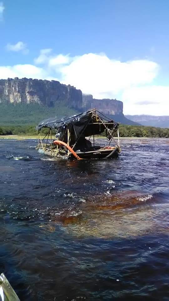 Fritz_A_Sanchez's tweet image. #Alerta #Venezuela 

Continúa la actividad aurífera ilegal dentro del Parque Nacional #Canaima

Revisando por #GoogleEarth observo la intensidad del extractivismo  en un tramo del río Carrao frente al Auyantepui, el cual ha logrado cambiar el color malva d sus aguas a marrón...