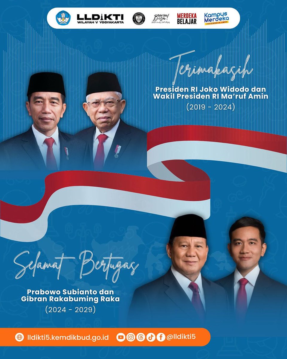Selamat kepada Presiden Republik Indonesia terpilih, Bapak <a href="/prabowo/">Prabowo Subianto</a> , dan Wakil Presiden terpilih, Bapak @gibran_rakabumiing ! Semoga kepemimpinan baru ini membawa kemajuan bagi pendidikan tinggi di Indonesia.