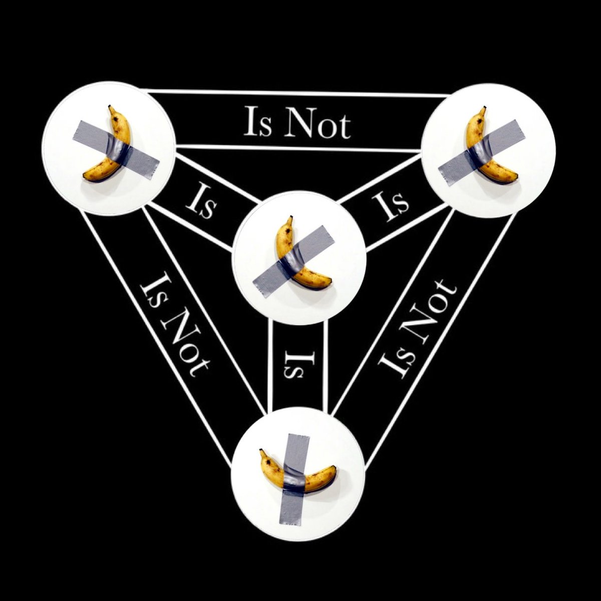 Do you know what it means ? 
Do you know the lore ? 
Have you looked it up ? 

If it makes you think, it is art. 
#bananigans
$selfie $gnon $green $btw