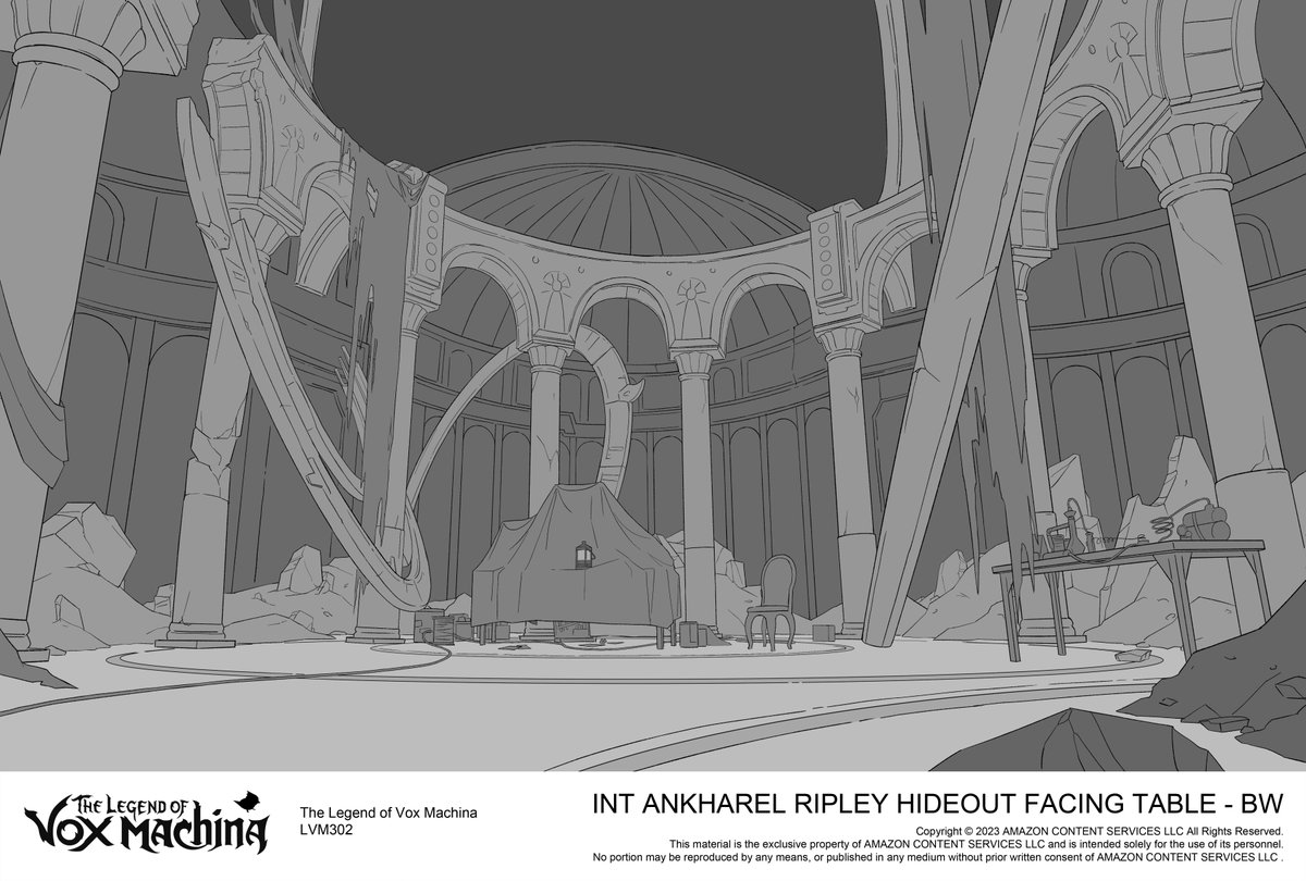 mxu_art's tweet image. Background layouts for Ripley's hideout in ep 2
3D model of all those arches made by @edvargasart
#CriticalRole #TheLegendofVoxMachina #LVMSpoilers #LVMCrew