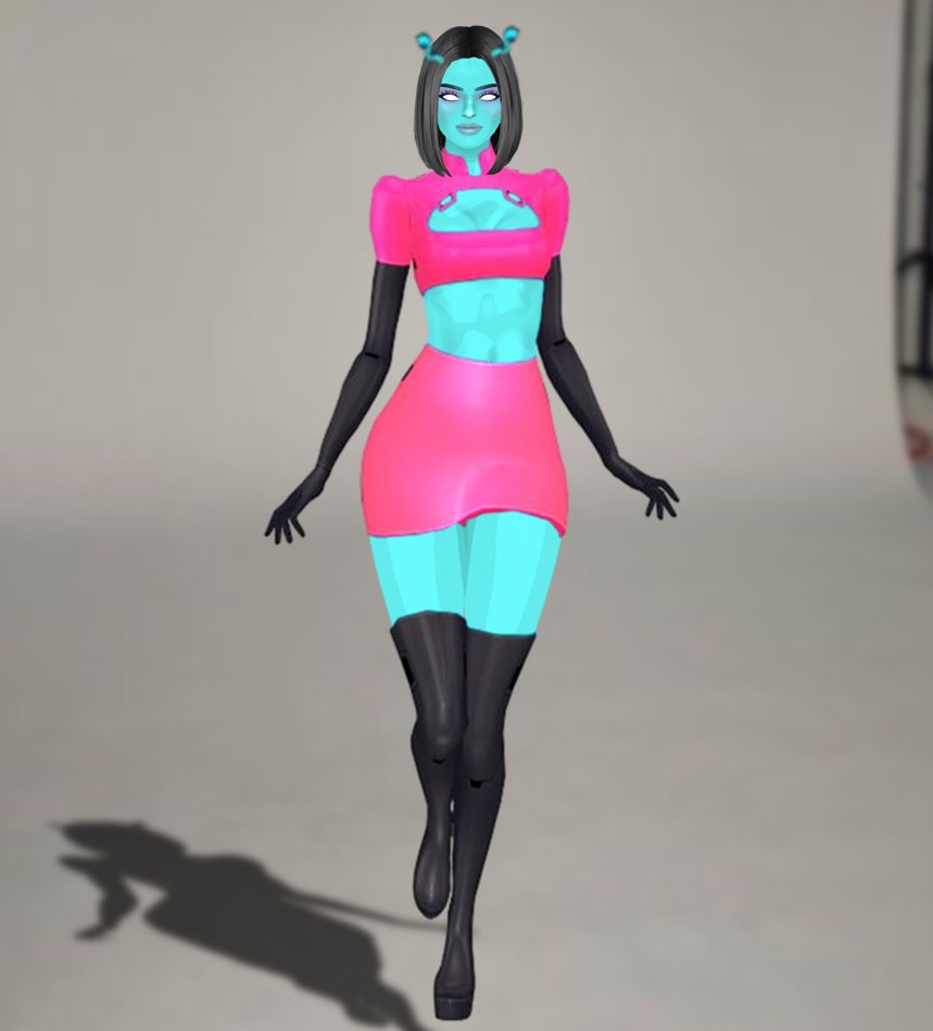 ComercialesA's tweet photo. Kylie Jenner, sorprende a sus seguidores con su maravilloso disfraz de alien azul neon. https://t.co/SA1Up1ir5w