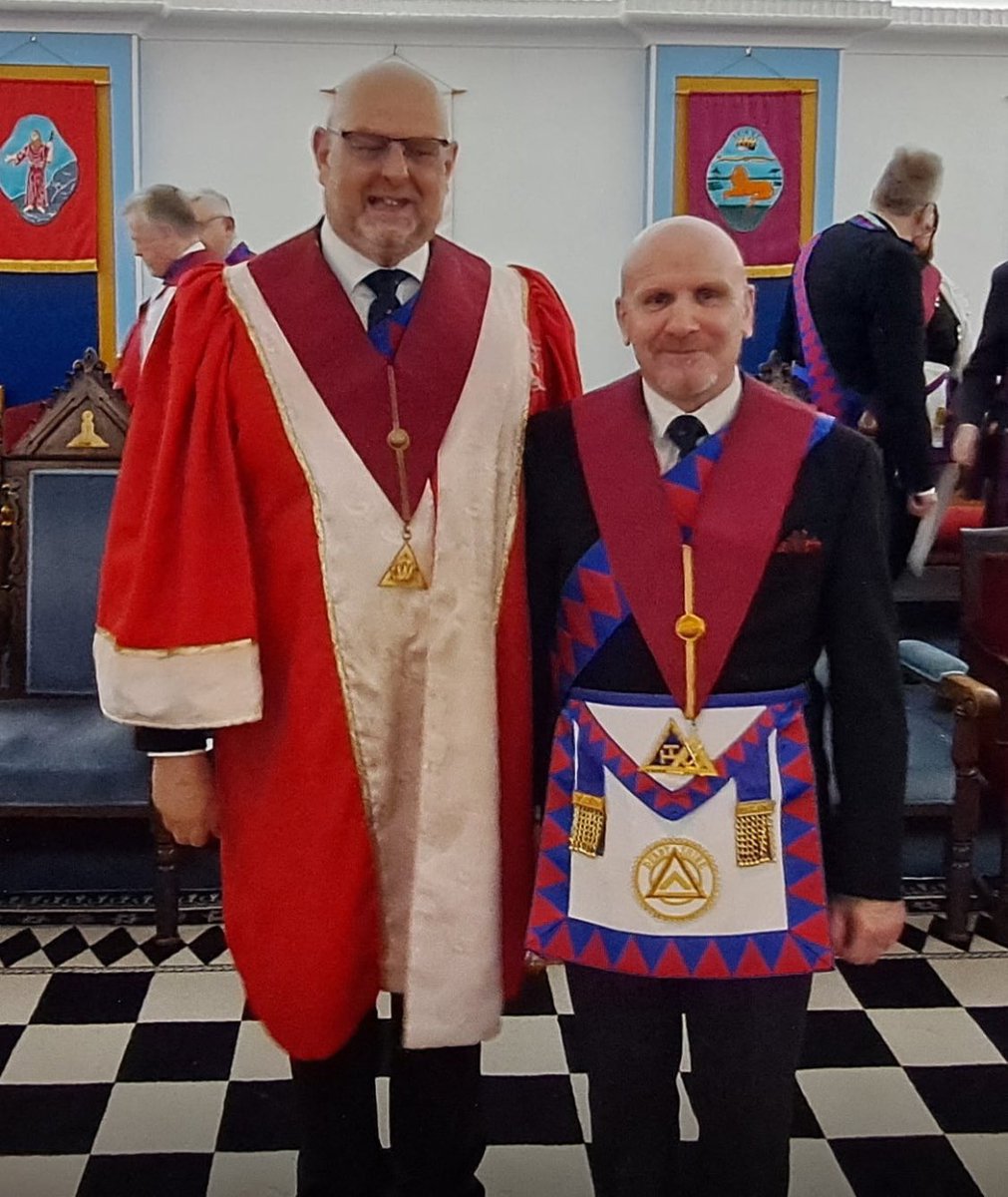 dmc9950's tweet photo. Installing Meeting of Derbyshire Motorcycle Chapter.

During our first year we have Exalted 12 new members.
Just under 50 Companions were in the Temple to witness the Installing Principals produce some fabulous ritual. 
@DerbysRoyalArch @DerbysFreemason @philipmeynell62 https://t.co/kmVCQAil1s