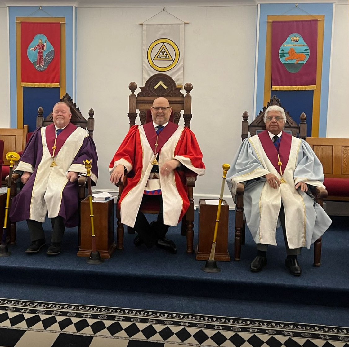 dmc9950's tweet photo. Installing Meeting of Derbyshire Motorcycle Chapter.

During our first year we have Exalted 12 new members.
Just under 50 Companions were in the Temple to witness the Installing Principals produce some fabulous ritual. 
@DerbysRoyalArch @DerbysFreemason @philipmeynell62 https://t.co/kmVCQAil1s