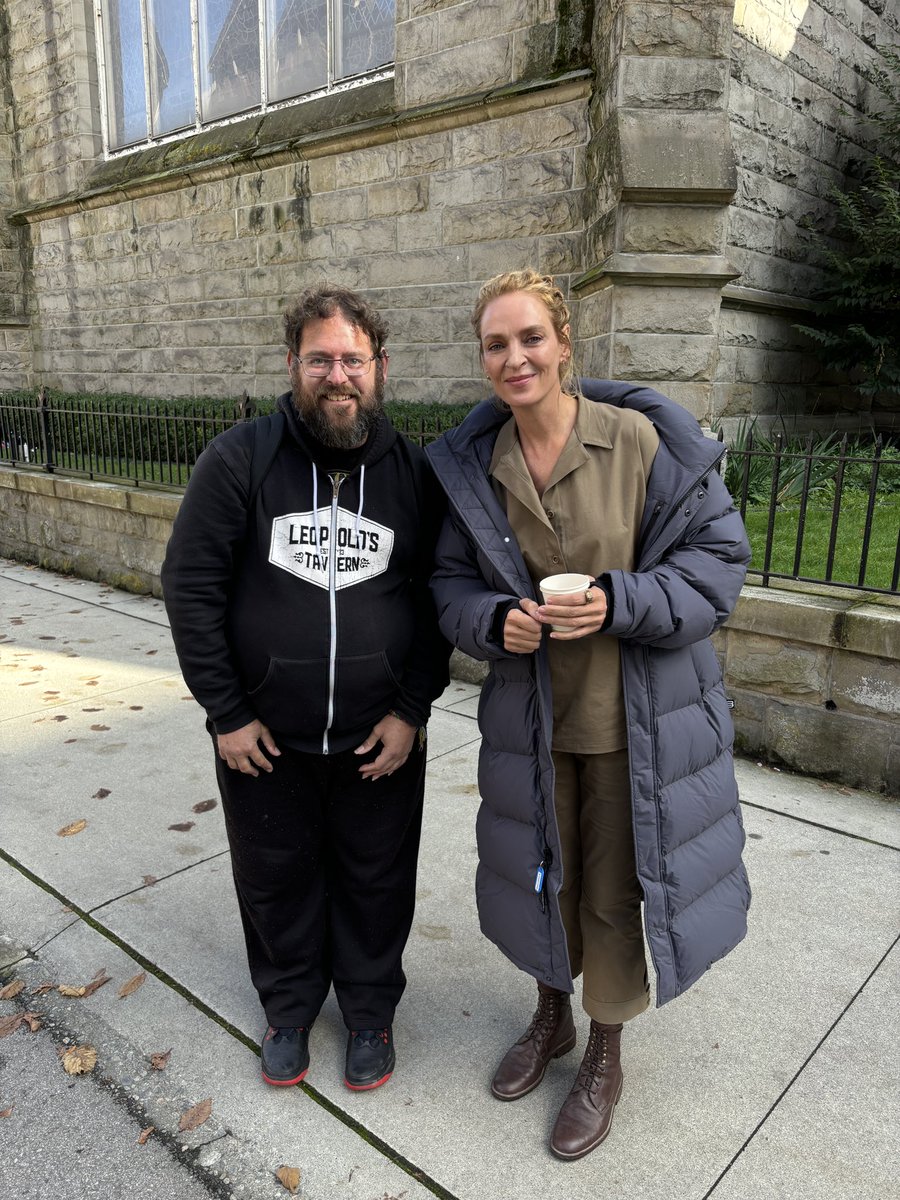 ChewieAdam's tweet photo. @yvrshootstweets got to meet Uma Thurman from The Old Guard https://t.co/7pfBm5V8pq