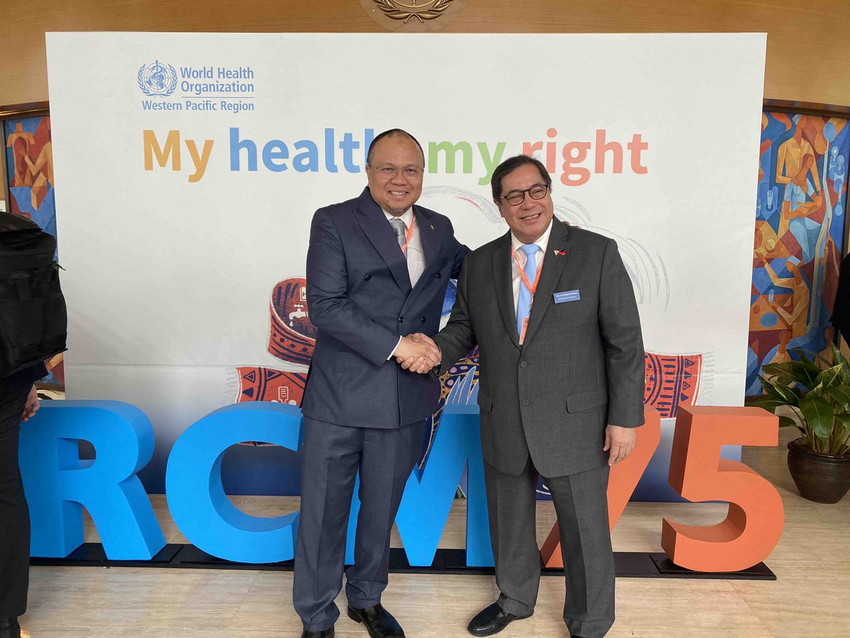 WHO WPRO Regional Committee Meeting starts! Cook Island is elected at the Chairperson of the 75th RCM of WHO WPRO