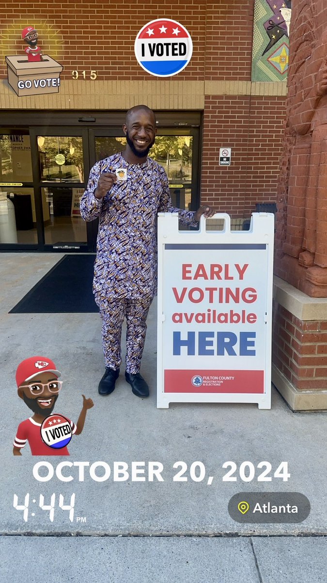 I voted today! 🗳️ Let’s elect our first female president! 💙