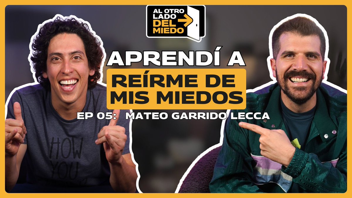 APRENDÍ a REIRME de MIS MIEDOS 😱 [ <a href="/mateoglg/">Mateo Garrido Lecca</a> en #AlOtroLadoDelMiedo 😉] 

👉 youtu.be/XnygL1xNaaw?si…