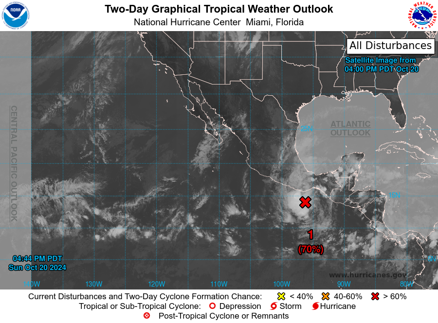 LimWeather's tweet photo. D159 EPAC #HurricaneSeason2024 8pm EDT
AOI from #Nadine now #Invest90E has a 70% chance in 2 days,90% in 7 days to become a TC SW of #Mexico and should head OTS and hence no threat to land
next name:#kristy
#Wxtwitter #Wxx #tropicswx #Hurricaneseason #EP90 #90E https://t.co/CPX1fJQ3L2