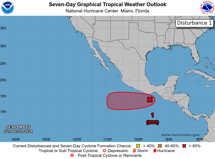 LimWeather's tweet photo. D159 EPAC #HurricaneSeason2024 8pm EDT
AOI from #Nadine now #Invest90E has a 70% chance in 2 days,90% in 7 days to become a TC SW of #Mexico and should head OTS and hence no threat to land
next name:#kristy
#Wxtwitter #Wxx #tropicswx #Hurricaneseason #EP90 #90E https://t.co/CPX1fJQ3L2