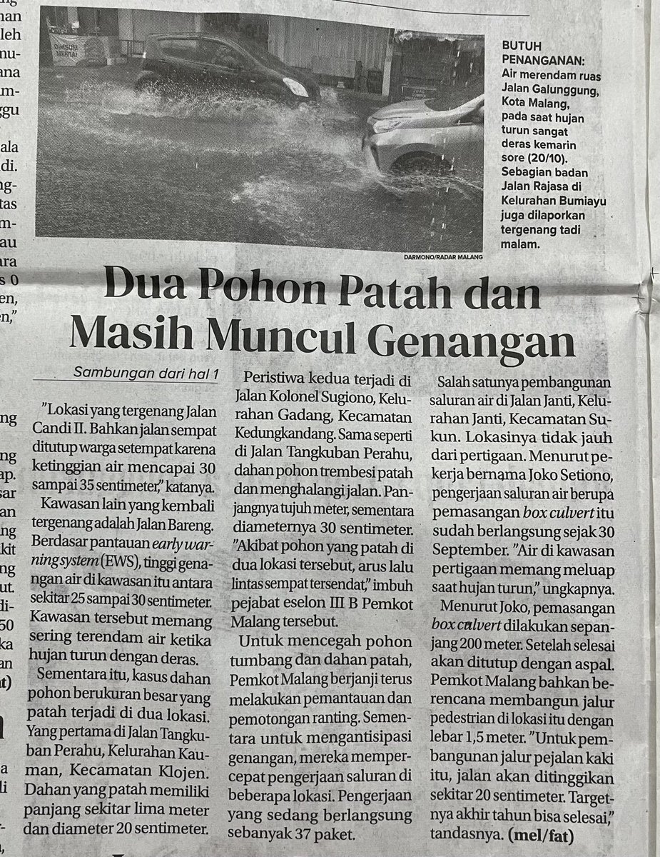 yusufgunawan's tweet photo. Permasalahan klasik yang masih belum bisa tertangani: genangan air tinggi ataupun banjir

Semoga saja bisa segera tertangani. Peran serta semua elemen termasuk masyarakat untuk tertib juga penting sekali! https://t.co/vpif1rwaDU