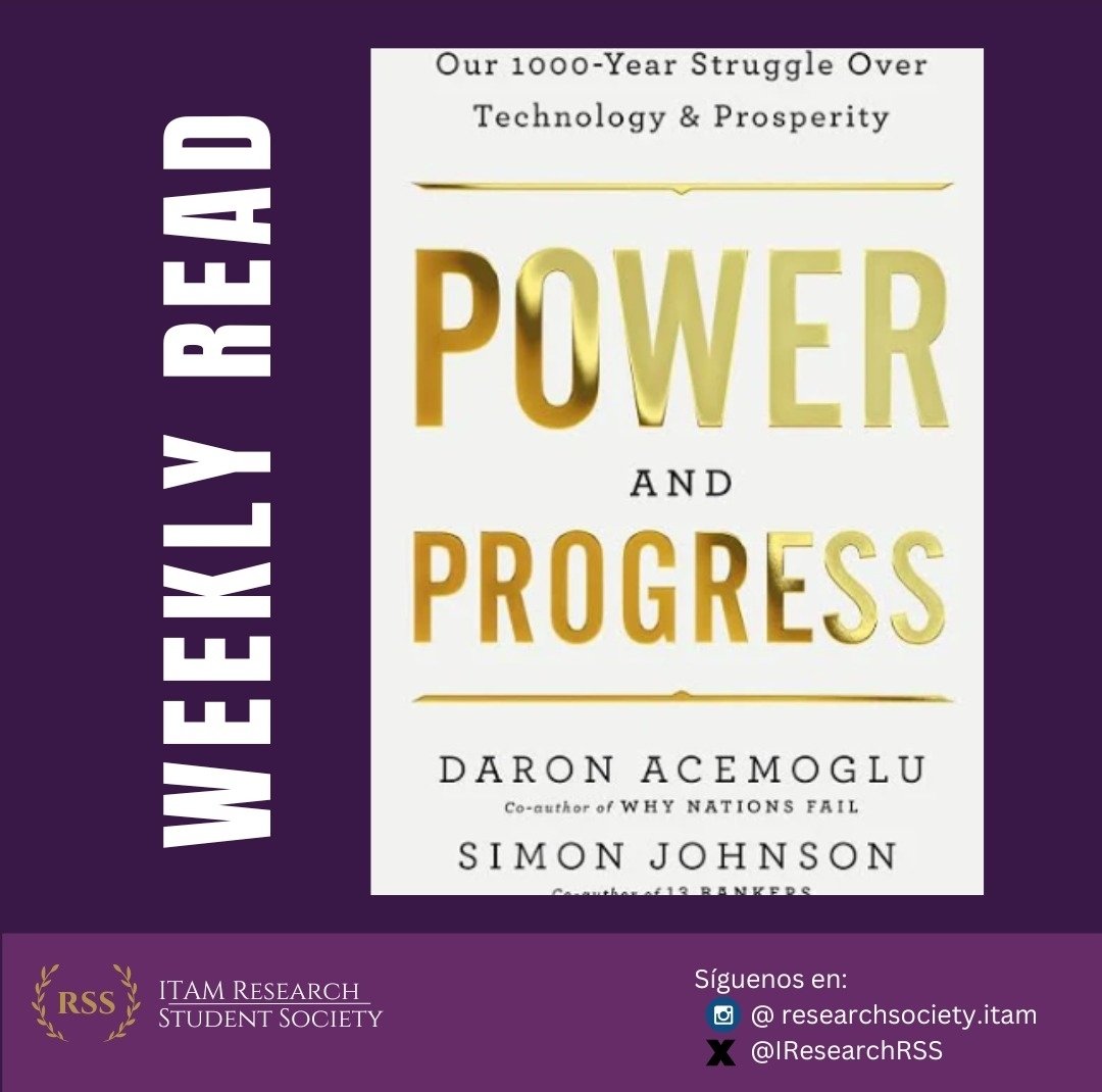 IResearchRSS's tweet image. 📚 #WeeklyRead: Power and Progress by 2024 Nobel Prize winners @daronacemogIu and  Simon Johnson challenges how we think about economies. Who really benefits from prosperity? 💸🌍

Share your thoughts!👇 #PowerAndProgress #Nobel2024 #Economics #econtwitter